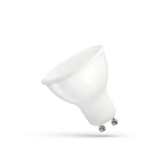 GU10 4W LED-lampa Frostad, vit plast Endast denna vecka