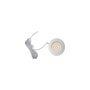 Säker betalning 2,2W Ø6,8cm RecoTouch möbelspotlight för inbyggnad 12V DC, Hål: Ø6 cm, Mått: Ø6,8 cm, Touch, borstat stål