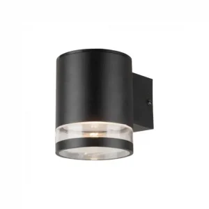 0,55W Solcellsvägglampa LED IP54, svart Extra rabatt