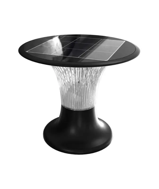 Rabatter 15W Solcell trädgårdslampa, 2200lm IP65, svart, Diamond, CCT, RADAR sensor, 3.2V, inkl. batteri