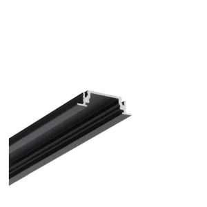 1m aluprofil GROOVE14 EE7F/TY Svart anodiserad, inbyggd, LED-skena Kampanjpris