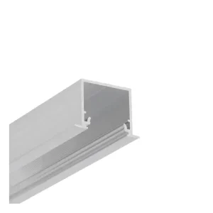 Rabatter 1 m aluprofil LINEA-IN20 EE7F/U7 Obehandlad aluminium, infälld, LED-skena