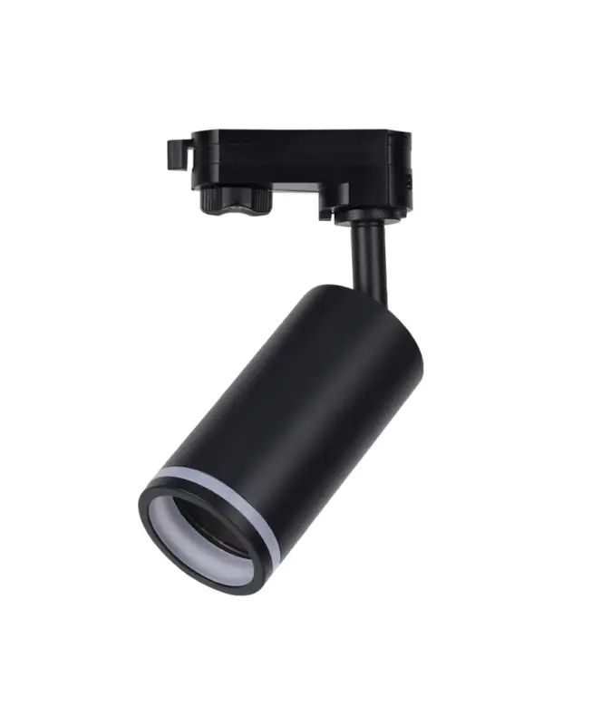 GU10 1-fas skenspot Svart, aluminium, 360° justerbar, utan ljuskälla, IP20 inomhus Sänkt pris