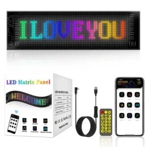 2x Pixelmatrispanel 16x32 Bluetooth, 5V USB Billigare
