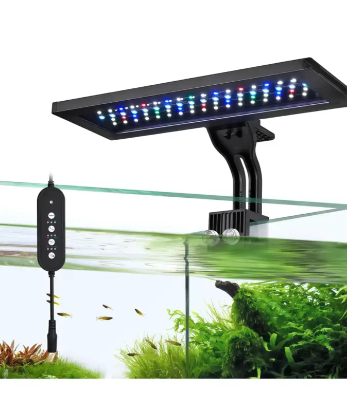 30 cm akvarielampa 18W LED, RGBW, timer prisnedsättning
