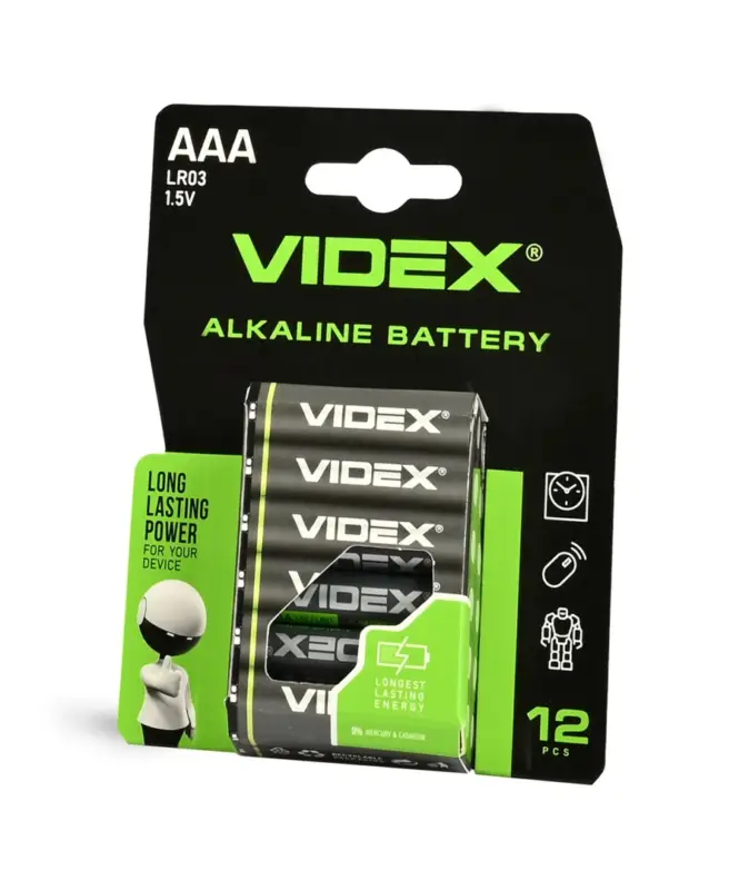 Beställ idag 12 st LR03/AAA Alkaliskt batteri