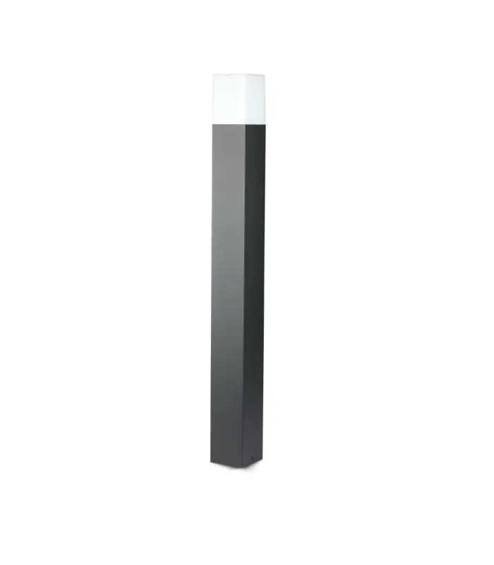 Beställ idag V-Tac kvadrat trädgårdarmatur Svart, 80 cm, IP54, GU10 Sockel, utan ljuskälla, 230V