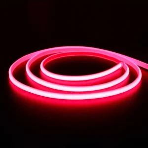 5m 11,5W/m Röd Neon COB strip 230V, IP67 vattentät, 288 LED, kan klippas var 10:e cm Reapris