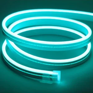 8W per meter Ljusblå 8x16 CLIP-ON Neon Flex LED 24V DC, IP67 Beställ idag