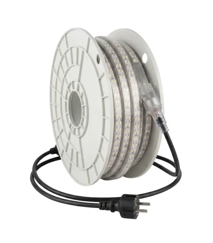 Handla nu 50m LEDlife arbetsljus LED strip på kabelvinda ▽D-märkt, 230V, IP67, 180 LED/m, 11W/m, 1100 lm/m