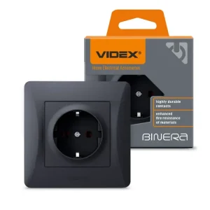 Extra rabatt Enkel schuko-uttag svart