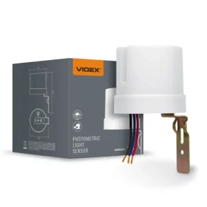 Erbjudandepris Skumringsrelä 25A IP44, 5750W, vit, ljussensor för automatisk tänd/släck
