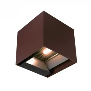 Reapris 9W LED Solcellsvägglampa IP65, CCT, 3 ljusfärger, PIR-sensor, corten hölje