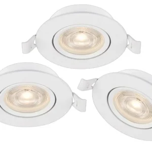 SPOTLIGHT MARKSLÖJD PAVO INFÄLLD 4,9W DIM-TO-WARM VIT 3-PACK Erbjudandepris