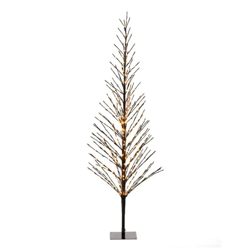 DEKORATIONSTRÄD KONSTSMIDE AMBER 504 LED 210CM SVART Kundfavorit
