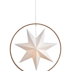 ADVENTSSTJÄRNA MARKSLÖJD SPERANZA PENDEL BRUN/VIT Erbjudande