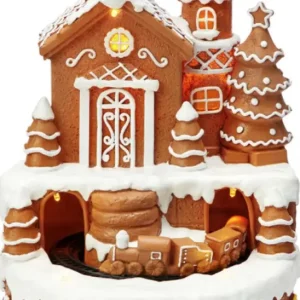 Billig JULBY INSTANT LIGHT SNÖGLIMT PEPPARKAKSHUS BATTERIDRIVEN