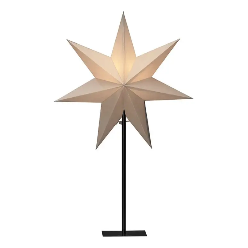 ADVENTSSTJÄRNA KONSTSMIDE STÅENDE Ø40CM GREIGE I lager