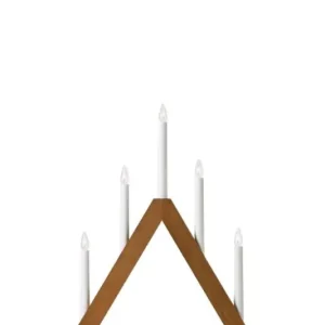 ADVENTLJUSSTAKE MARKSLÖJD ARIELE 5L LJUSBRUN Populärt val