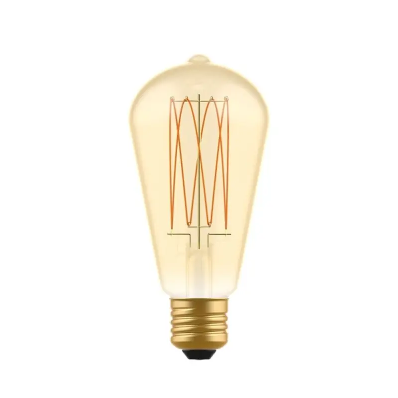LJUSKÄLLA CREATIVE CABLES BEBULBS ST64 GOLD E27 7W Rabatt