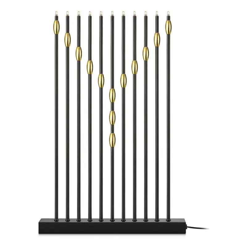 ADVENTSLJUSSTAKE MARKSLÖJD NECKLACE 11L SVART/GULD Snabb frakt