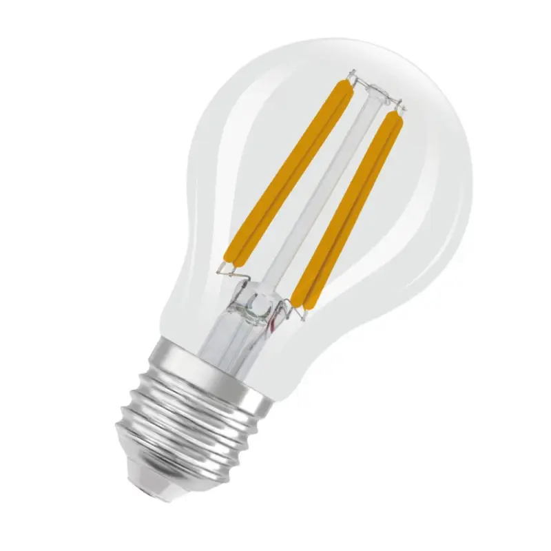 Snabb frakt LJUSKÄLLA LEDVANCE LED NORMAL KLAR E27 3,8W (60W) DIMBAR