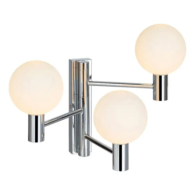VÄGGLAMPA MARKSLÖJD MOOD VÄGG 3 KROM/VIT Beställ idag