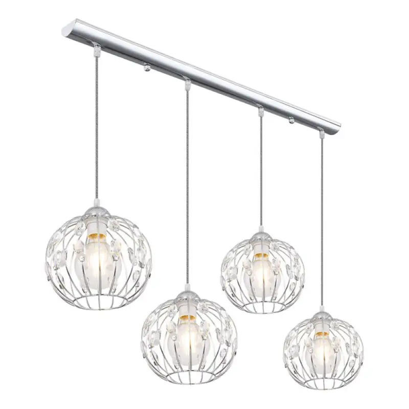 Snabb leverans TAKLAMPA GLOBO HANAKO KROM