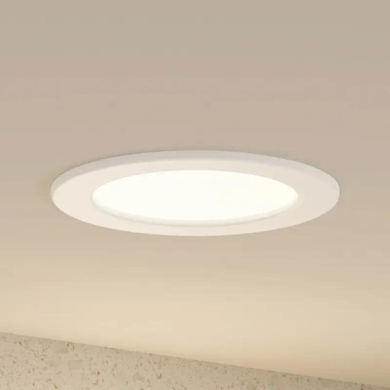 Beställ nu Prios LED-inbyggnadslampa Cadance, vit, 17 cm, CCT, IP44
