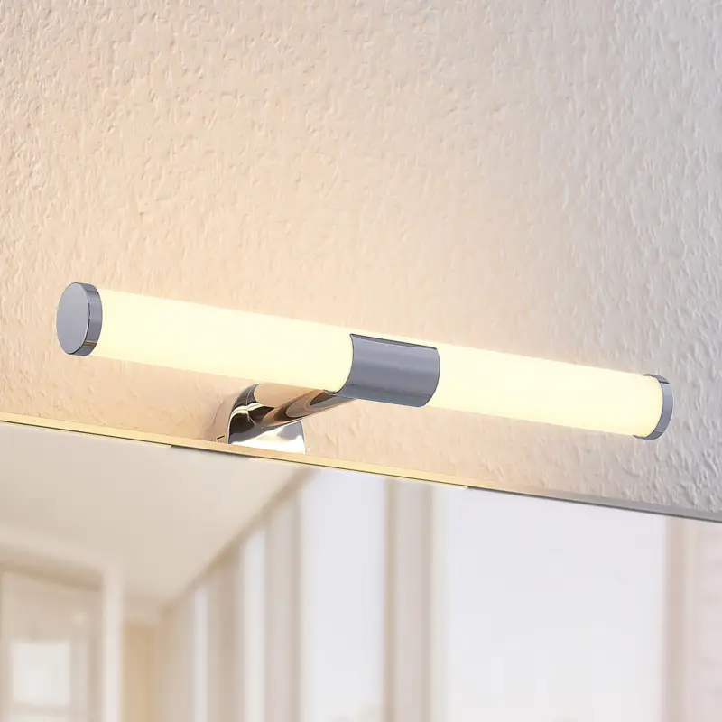 Expressleverans Lindby Naili LED-spegellampa krom
