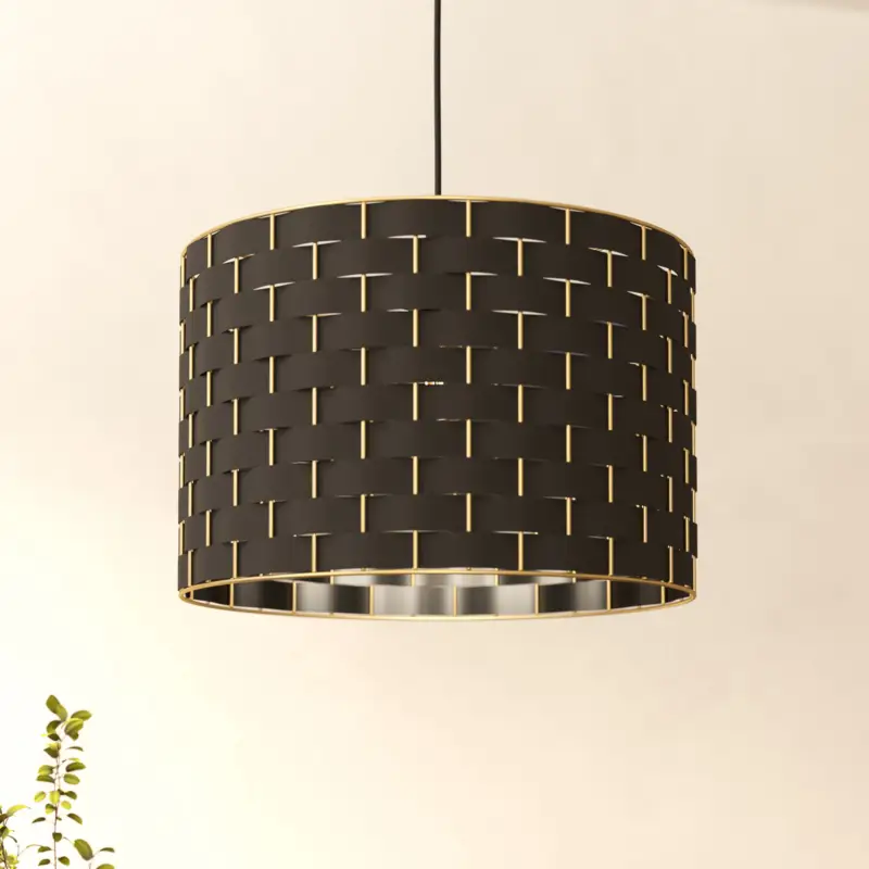 Marasales pendellampa tillverkad av textil, Ø 38 cm I lager