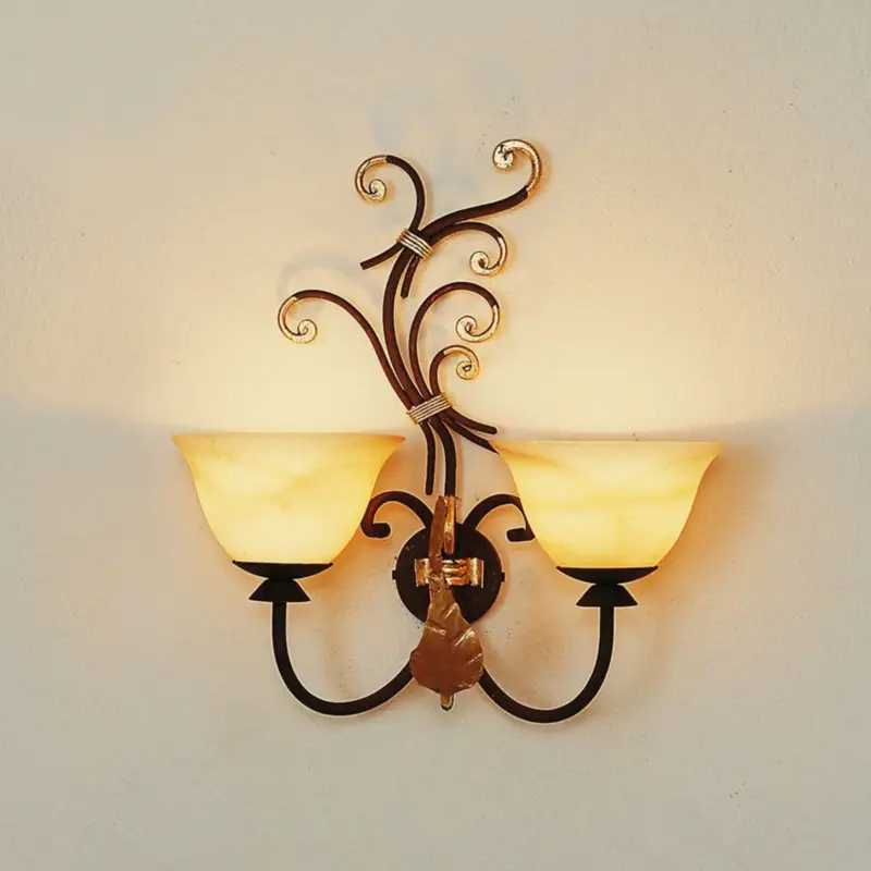 Billigare Vägglampa Florence med 2 ljuskällor