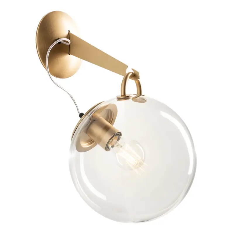 Artemide Miconos glasvägglampa i mässing Rabatt