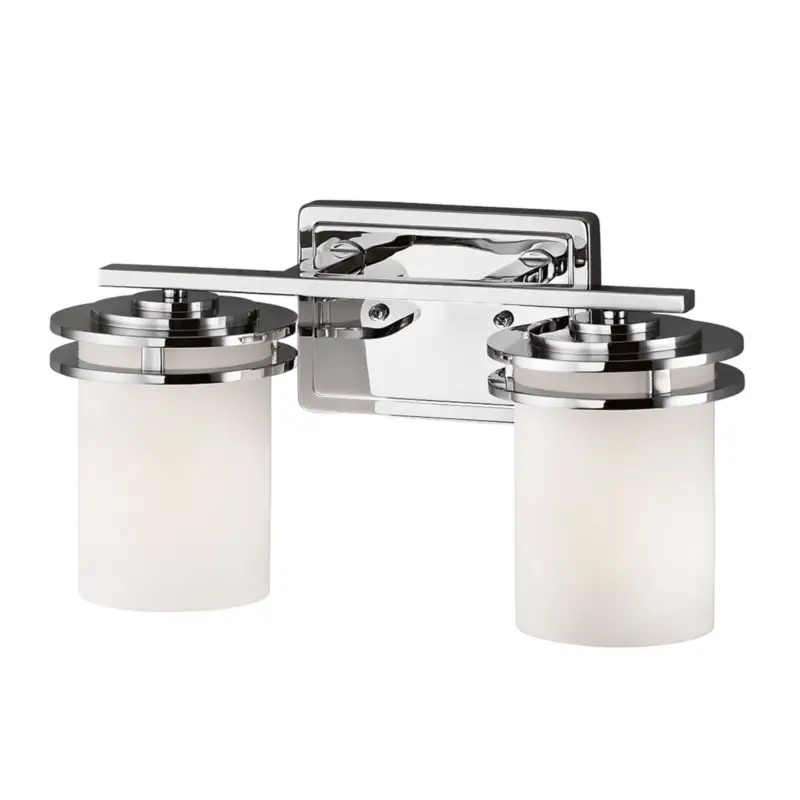 Beställ idag LED-vägglampa Hendrik IP44 krom/glas, 2 lampor