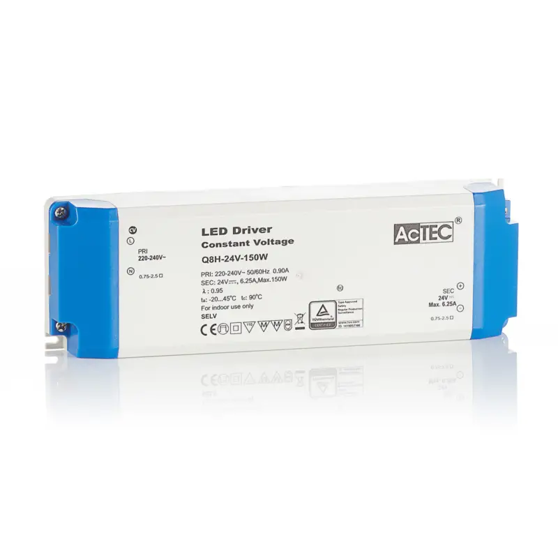 Snabb frakt AcTEC Q8H LED-drivare CV 24V, 150W