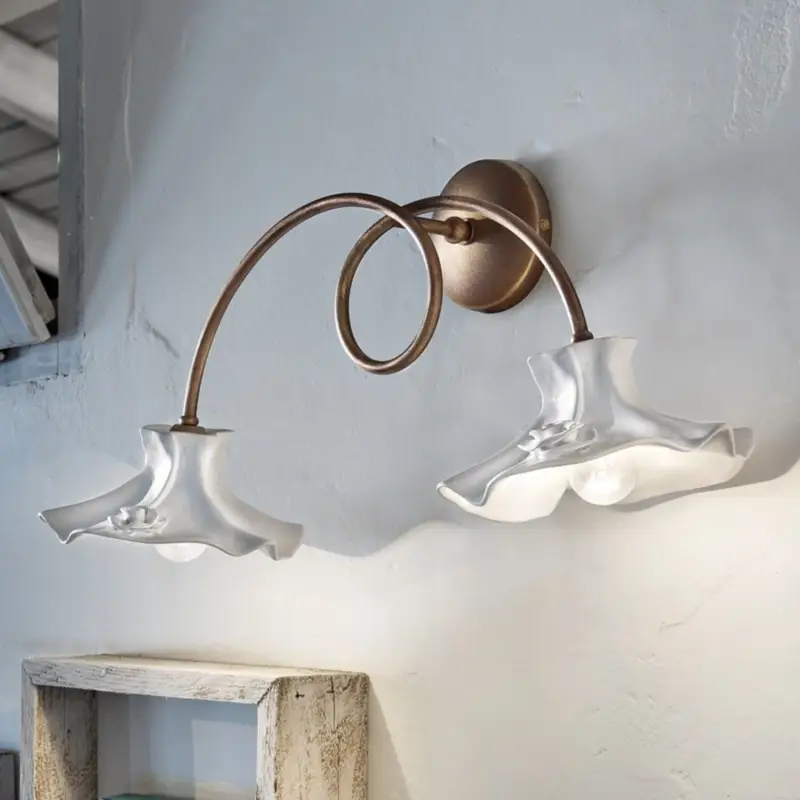 Trygg betalning Vägglampa Eleonora, två lampor