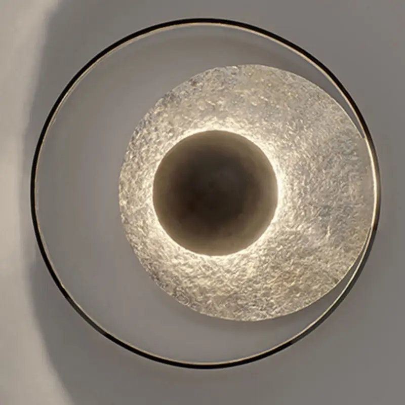 Billig Vägglampa Satellite Ø 40 cm svart silver