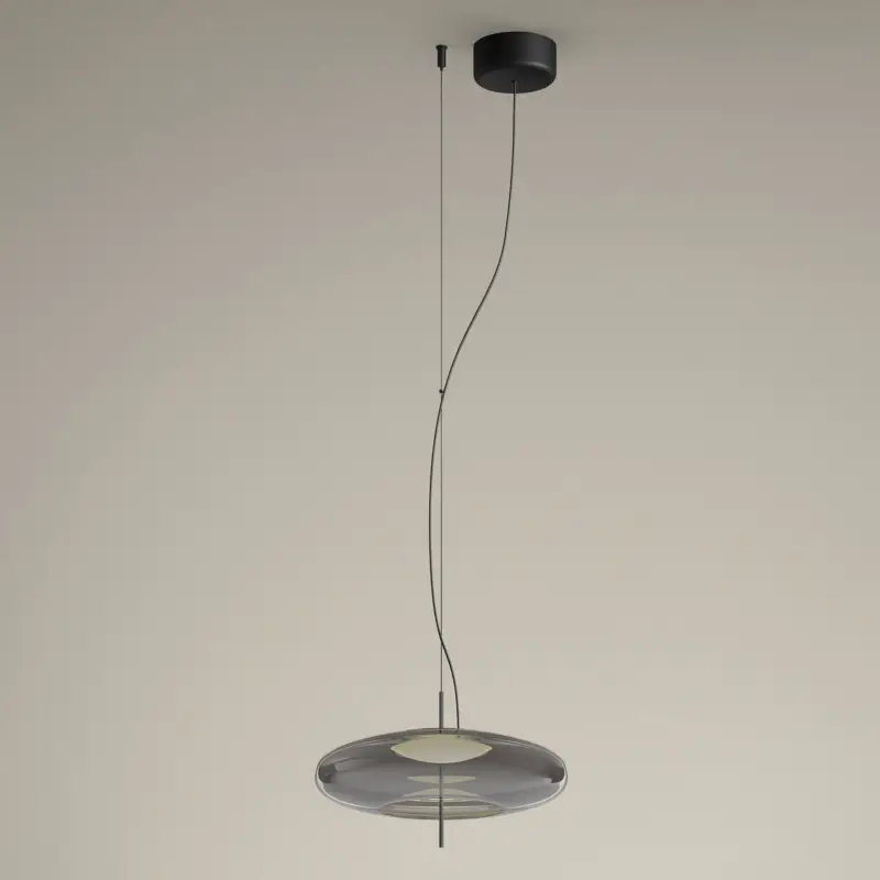 Endast idag LEDS-C4 Plat-LED-pendellampa decentraliserad grå