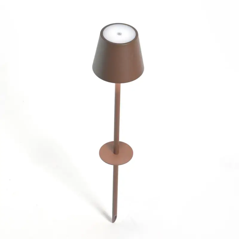 LED-markspettslampa Poldina med batteri, corten Endast idag