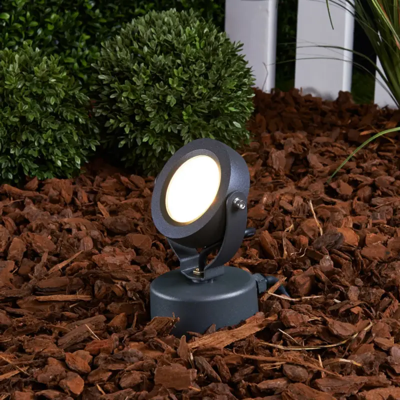 Lucande utomhus LED-spot Gavin, 33 cm, antracit, aluminium Lågt pris