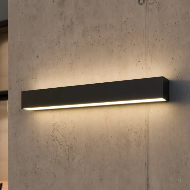 Lucande LED-vägglampa Lengo, 50 cm, antracit, upp/ned, 3000 K Sänkt pris