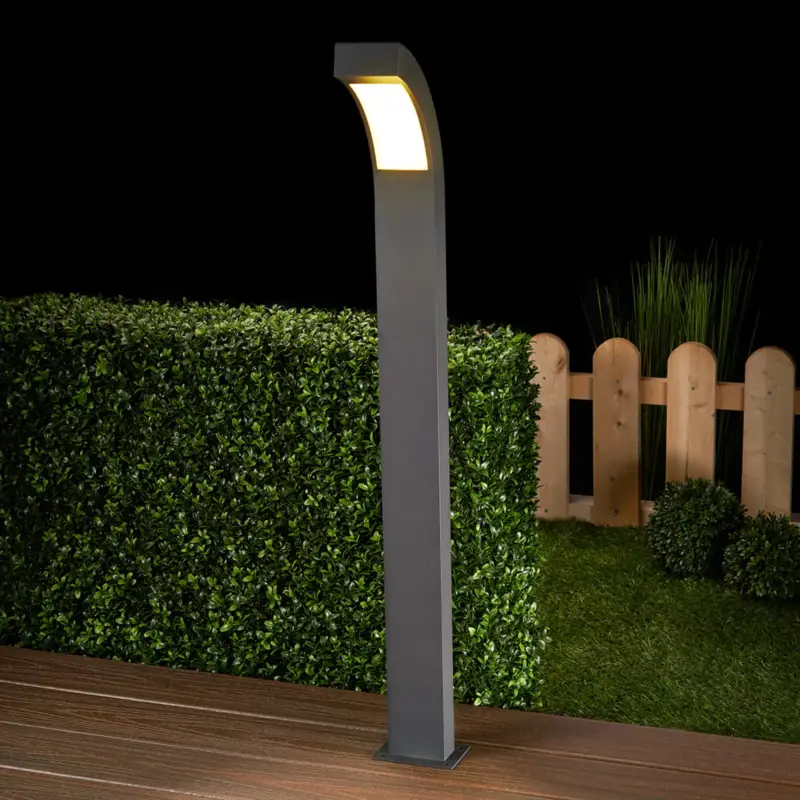 Lucande LED-väglampa Lennik, 100 cm, antracit, metall Expressleverans