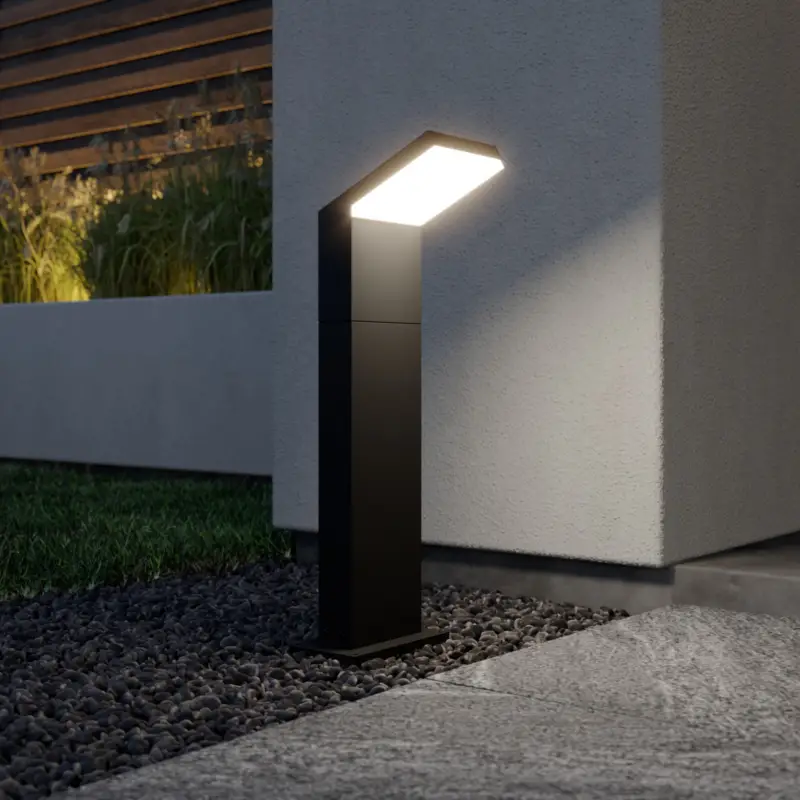 Nyhet Arcchio LED-väglampa Yolena, 60 cm, antracit, aluminium