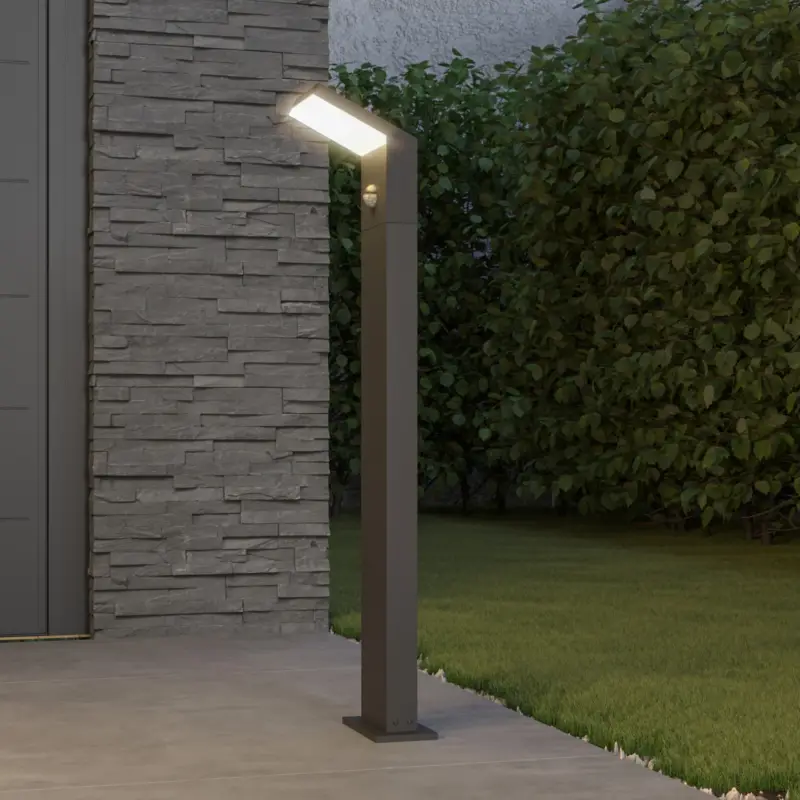 Arcchio LED-väglampa Yolena, sensor, 100cm, antracit Rabatt