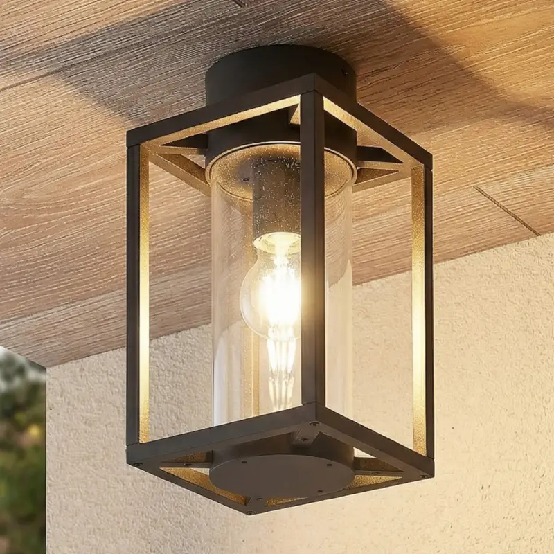 Extra rabatt Lucande utomhustaklampa Ferda, 29 cm, antracit, IP44