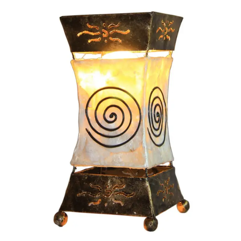 Ljus bordslampa Xenia med spiralmotiv Expressleverans