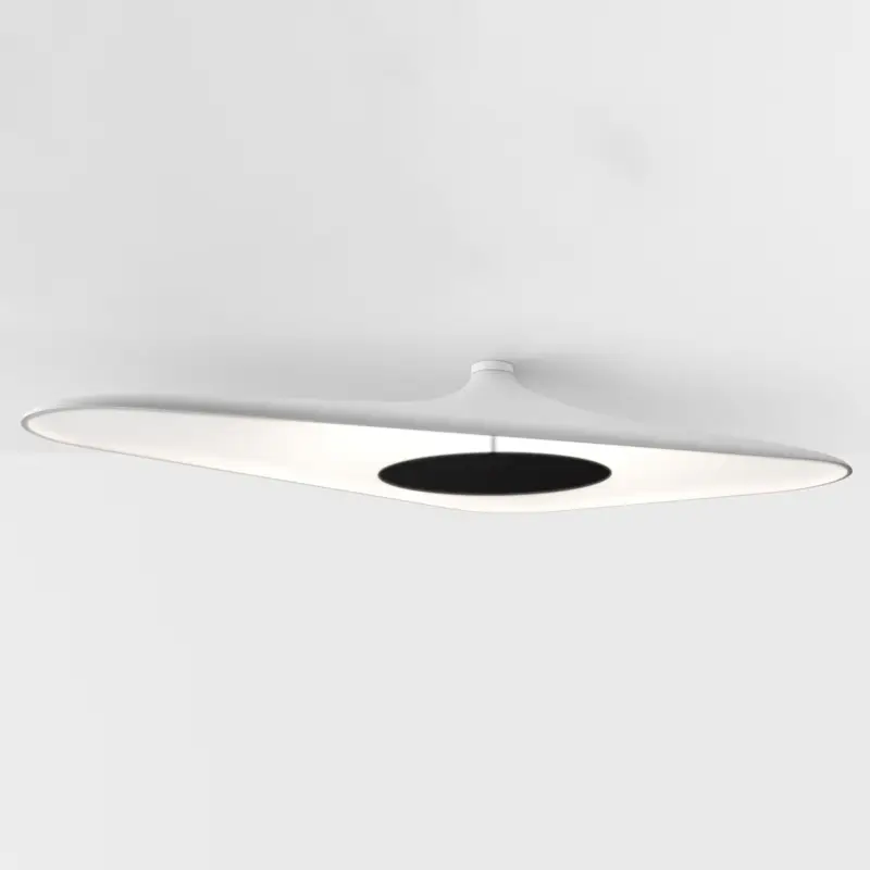 Billig Luceplan Soleil Noir LED-taklampa, vit