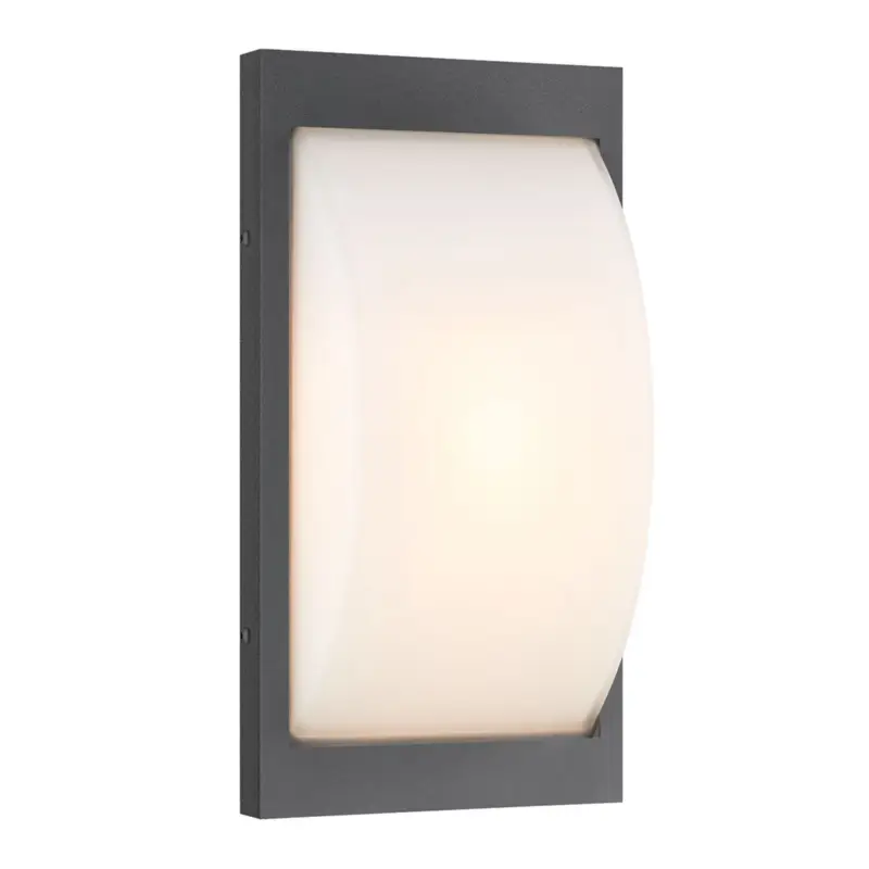 Begränsad tid LED-utomhusvägglampa 068LED, grafit, stål, 33 cm, IP44