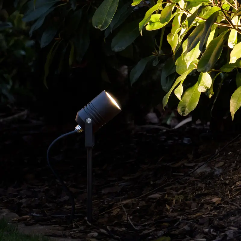 Extra rabatt LED-markspettspot 5018, svart, IP65