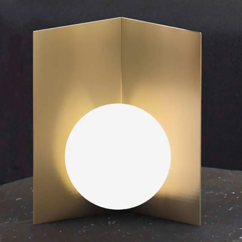 Billig Bordslampa Balance stående guld satinerad